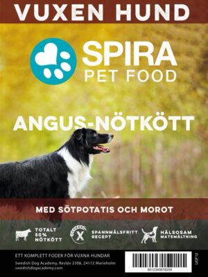 SPIRA hundfoder - Angusbiff 12kg